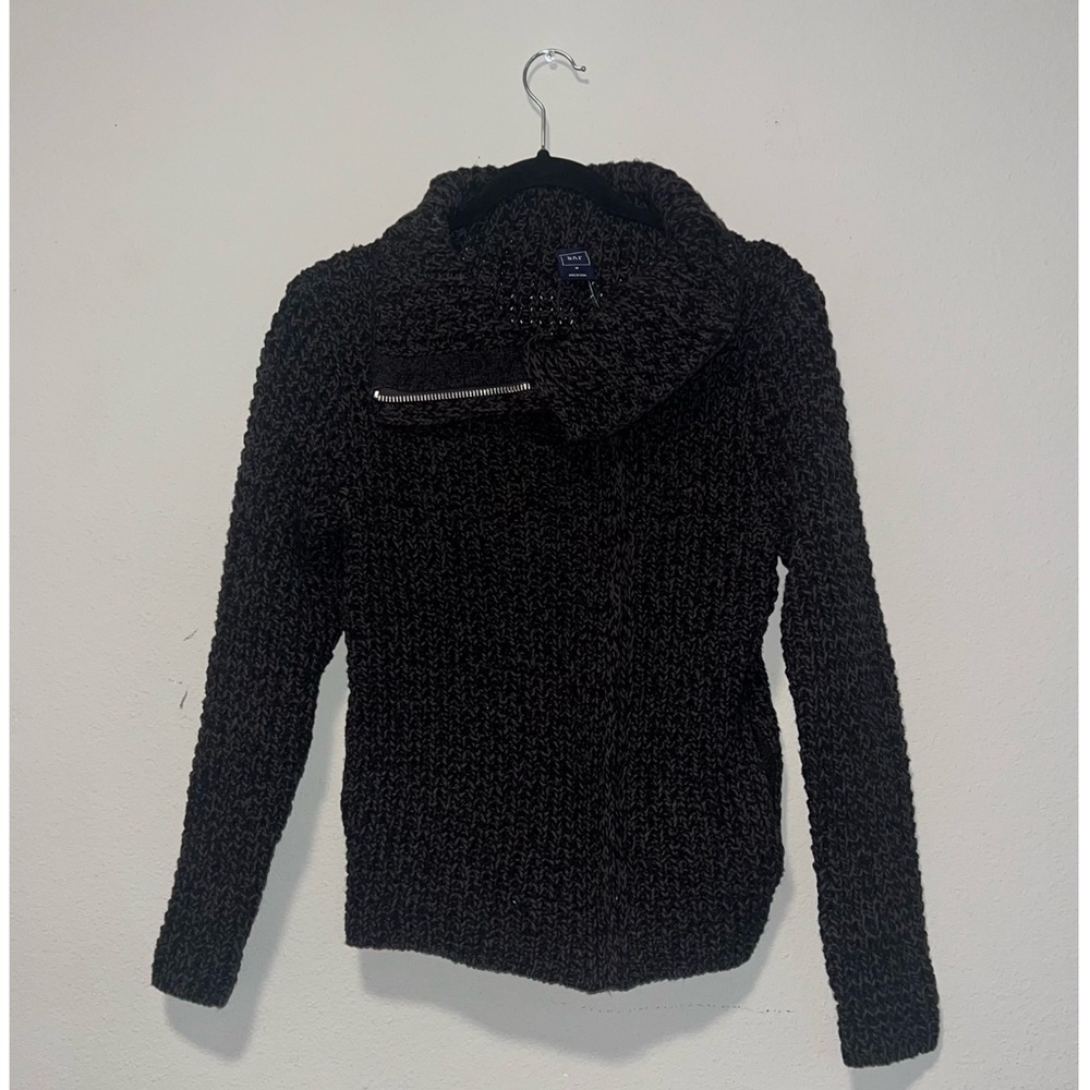 GAP Women's Black Cowl Neck Sweater Chunky Knitted, Size Medium